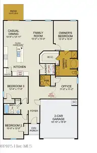 104 Muscadine Drive, Jacksonville, NC 28546 — 3-bedroom home in Muscadine, Jacksonville, NC, photo 9 of 60: Floor Plan
