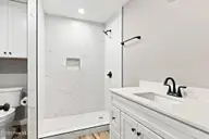161 Long Pond Loop, Swansboro, NC 28584 — 2-bedroom waterfront condo in Cabins at Old Horse, Swansboro, NC, photo 11 of 23: Bathroom View 1