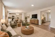 30 E Emily Gardens Drive, Selma, NC 27576 — 4-bedroom home in Emily Gardens, Selma, NC, photo 9 of 30: Virtually staged lr, dining combo