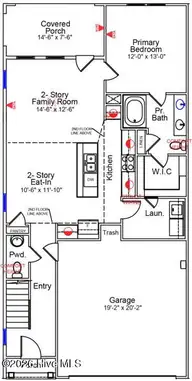 1206 Sunwater Terrace, Leland, NC 28451 — 3-bedroom townhome in Grand Park, Leland, NC, photo 2 of 48: 184 1st floor