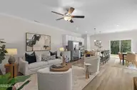 224 Cline Way Unit 133, Beaufort, NC 28516 — 3-bedroom townhome in 1809 Live Oak, Beaufort, NC, photo 2 of 40: Kitchen Open to Living Room