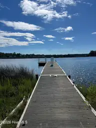 112 Pettiford Road, Peletier, NC 28584 — 3-bedroom waterfront manufactured home in Pettiford Point, Peletier, NC, photo 7 of 19: dock