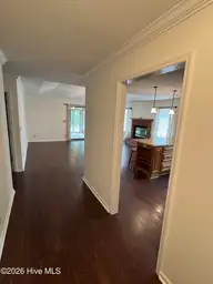 515 Fairway Drive W, Sunset Beach, NC 28468 — 3-bedroom home in Sea Trail Plantation, Sunset Beach, NC, photo 3 of 25: view from front hallway
