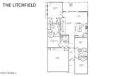 5100 Roundhead Drive Lot 111, Leland, NC 28451 — 4-bedroom home in Grayson Park, Leland, NC, photo 2 of 22: Floorplan Litchfield