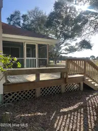 44 Pinehurst Drive, Oak Island, NC 28465 — 2-bedroom home in Caswell Dunes, Oak Island, NC, photo 4 of 14: Back Deck