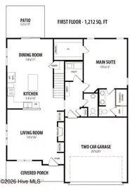 122 Cinnabar Street, Clayton, NC 27520 — 4-bedroom home in Riverwood Ranch, Clayton, NC, photo 14 of 21: First Floor