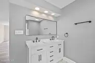 107 Magens Way, Cedar Point, NC 28584 — 3-bedroom waterfront home in Magens Bay, Cedar Point, NC, photo 23 of 58: Primary En-Suite Bathroom
