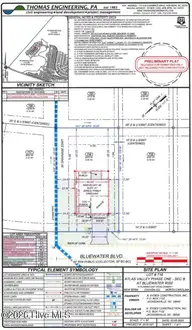 4007 Bluewater Boulevard, New Bern, NC 28562 — 4-bedroom home in Bluewater Rise, New Bern, NC, photo 5 of 13: Prelim Plot Plan 716-AV