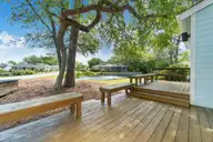 142 Lagoon Lane, Pine Knoll Shores, NC 28512 — 3-bedroom waterfront condo in Mcginnis Point, Pine Knoll Shores, NC, photo 7 of 41: Rear Pond