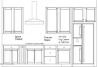 4127 Balboa Avenue, Leland, NC 28451 — 3-bedroom home in Pinewood, Leland, NC, photo 6 of 34: Cabinet layout