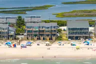 1784 New River Inlet Road 4, North Topsail Beach, NC 28460 — 3-bedroom waterfront townhome in Shipwatch Villas, North Topsail Beach, NC, photo 12 of 60: 1784 #4 New River Inlet Road - Aerial -