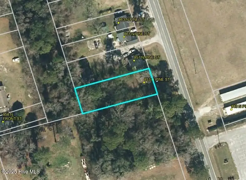 853 N Pine Street, Warsaw, NC 28398 — lot, Warsaw, NC, photo 1 of 1: Tax Map