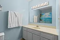 316 Pettiford Road, Peletier, NC 28584 — 2-bedroom waterfront home in Pettiford Point, Peletier, NC, photo 11 of 38: Batroom 2