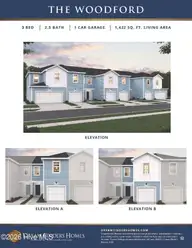 237 Senna Drive, Holly Ridge, NC 28445 — 3-bedroom townhome in Gateway Commons, Holly Ridge, NC, photo 2 of 25: Woodford - Sales Brochure_Page_1