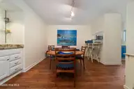 142 Lagoon Lane, Pine Knoll Shores, NC 28512 — 3-bedroom waterfront condo in Mcginnis Point, Pine Knoll Shores, NC, photo 15 of 41: Dining Area