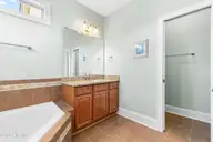 1271 Frisking Lane SW, Ocean Isle Beach, NC 28469 — 4-bedroom home in Sunset Ridge, Ocean Isle Beach, NC, photo 24 of 45: Master bathroom