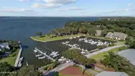 590 Marina Drive E-5, Pine Knoll Shores, NC 28512 — 3-bedroom waterfront condo in Beacon's Reach, Pine Knoll Shores, NC, photo 22 of 31: aerial view of Marina