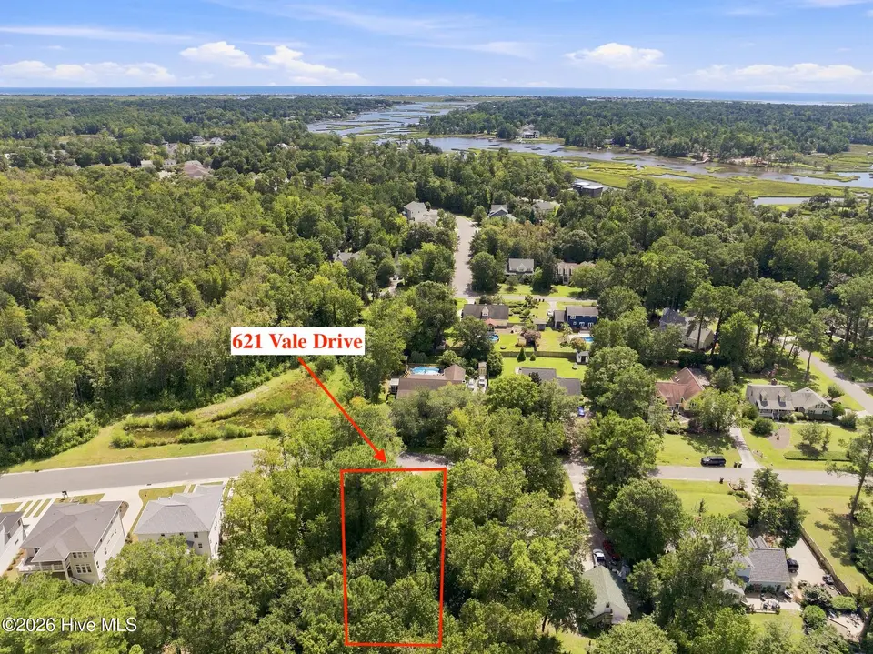 621 Vale Drive, Wilmington, NC 28411 — lot in Marsh Landing Place, Wilmington, NC, photo 1 of 16: 8-web-or-mls-DJI_20260909120722_0597_D c