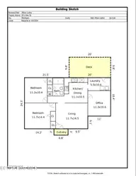 2014 Klein Road, Wilmington, NC 28405 — 2-bedroom home in Princess Place, Wilmington, NC, photo 6 of 6: Floorplan