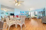 1505 Salter Path Road 133, Indian Beach, NC 28512 — 2-bedroom waterfront condo in Summer Winds, Indian Beach, NC, photo 7 of 12: Dining Living Room