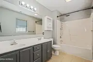 251 Bannermans Mill Road, Richlands, NC 28574 — 3-bedroom home in Cherrywoods, Richlands, NC, photo 14 of 19: Primary Bathroom