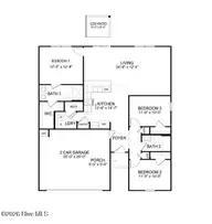 649 Bushy Trail Loop SW, Supply, NC 28462 — 3-bedroom home in Fox Run, Supply, NC, photo 4 of 4: Macon floorplan