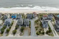 4414 Island Drive, North Topsail Beach, NC 28460 — 4-bedroom waterfront home in Summertyme, North Topsail Beach, NC, photo 11 of 58: 4414 Island Drive - Aerial - Edited