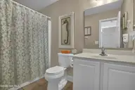 600-A N Anderson Boulevard, Topsail Beach, NC 28445 — 4-bedroom waterfront home in Topsail Beach, Topsail Beach, NC, photo 23 of 42: 2nd Primary Bathroom, 1st Floor
