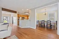 120 Eagle Lane, Elizabeth City, NC 27909 — 3-bedroom home in Matthews Acres, Elizabeth City, NC, photo 17 of 46: Kitchen, Dining & Living Room