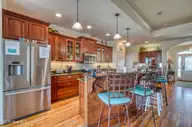 40 Sailview Drive, North Topsail Beach, NC 28460 — 3-bedroom waterfront home in Cape Island, North Topsail Beach, NC, photo 18 of 61: Kitchen Island