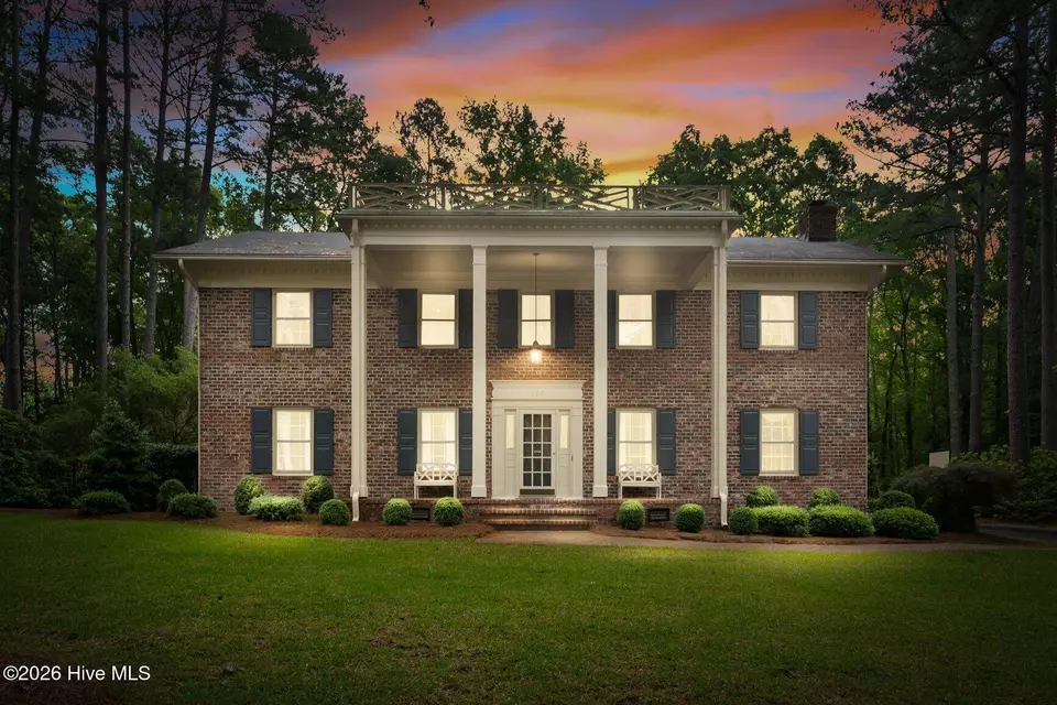 133 Steeplechase Road, Rocky Mount, NC 27804 — 5-bedroom home in Candlewood, Rocky Mount, NC, photo 1 of 51: Front Exterior Twilight