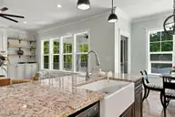 212 Shoreview Drive, New Bern, NC 28562 — 3-bedroom waterfront home in Stillwater Harbour, New Bern, NC, photo 17 of 49: Gtranite Island-Farm sink