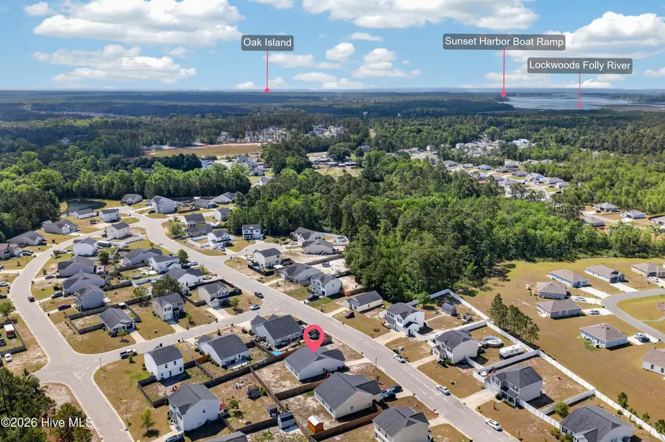 457 Old Charleston Drive SE, Bolivia, NC 28422 — 3-bedroom home in Brookstone, Bolivia, NC, photo 1 of 30: 457OldCharlestonDriveDrone-1