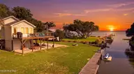 210 Upchurch Drive, Newport, NC 28570 — 3-bedroom waterfront home, Newport, NC, photo 3 of 71: DJI_0482_0a10852a