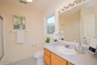 129 Indigo Drive, Emerald Isle, NC 28594 — 3-bedroom home in Bluewater Bay, Emerald Isle, NC, photo 22 of 29: Primary Bath