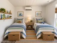 1580 Breezeway Drive SW, Ocean Isle Beach, NC 28469 — 2-bedroom home in Ocean Aire Estates, Ocean Isle Beach, NC, photo 17 of 19: Staged Bedroom 2