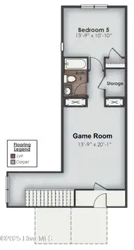 1116 Indigo Bunting Drive Lot 53, Leland, NC 28451 — 4-bedroom home in Indigo Preserve, Leland, NC, photo 3 of 41: darby-DRHE-fp2bed5GameRoom
