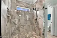 212 Shoreview Drive, New Bern, NC 28562 — 3-bedroom waterfront home in Stillwater Harbour, New Bern, NC, photo 24 of 49: Gorgeous Walk-In Shower