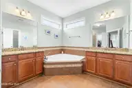 1271 Frisking Lane SW, Ocean Isle Beach, NC 28469 — 4-bedroom home in Sunset Ridge, Ocean Isle Beach, NC, photo 23 of 45: Master bathroom