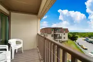 2008 E Ft Macon Road H16, Atlantic Beach, NC 28512 — 2-bedroom waterfront condo in Southwinds, Atlantic Beach, NC, photo 22 of 41: Covered Deck View