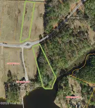 92 Winfield Lane, Pinetown, NC 27865 — waterfront lot in Winfield Estates, Pinetown, NC, photo 1 of 12: 92 & 92A Winfield Lane