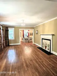 715 Evergreen Road, Rocky Mount, NC 27803 — 4-bedroom home in West Haven, Rocky Mount, NC, photo 7 of 42: Evergreen Living Room View 1