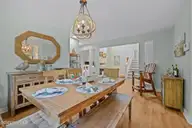 300 Mcginnis Drive, Pine Knoll Shores, NC 28512 — 3-bedroom waterfront condo in Mcginnis Point, Pine Knoll Shores, NC, photo 17 of 57: Dining 3