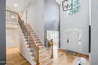 3705 Fairfield Way, Southport, NC 28461 — 4-bedroom waterfront home in St James, Southport, NC, photo 22 of 74: Gorgeous Modern Open Staircase