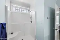 112 Oakleaf Drive 1003-A, Pine Knoll Shores, NC 28512 — 2-bedroom waterfront condo in Shutters OS, Pine Knoll Shores, NC, photo 18 of 58: Master Bath shower