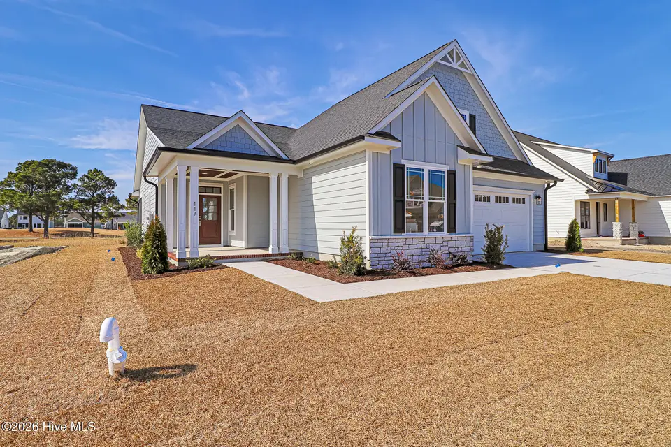 119 Windswept Lane, Beaufort, NC 28516 — 3-bedroom home in Beaufort Club, Beaufort, NC, photo 1 of 42: New construction on golf course