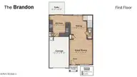 1526 W White Egret Lane NE Lot 739, Bolivia, NC 28422 — 3-bedroom home in Eagle Creek, Bolivia, NC, photo 2 of 33: Brandon 1518_First Floor