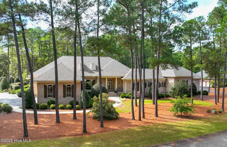 68 Abbottsford Drive, Pinehurst, NC 28374 — 4-bedroom home in Pinewild CC, Pinehurst, NC, photo 1 of 53: drone-1