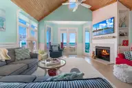 112 Sandpiper Court, Atlantic Beach, NC 28512 — 3-bedroom waterfront home in Sea Dreams, Atlantic Beach, NC, photo 10 of 50: living room