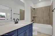 9823 Enchanted Way, Leland, NC 28451 — 3-bedroom home in Grand Park, Leland, NC, photo 15 of 45: Downstairs Guest bathroom
